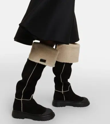 Hogan H619 suede knee-high boots | Thumbnail 7