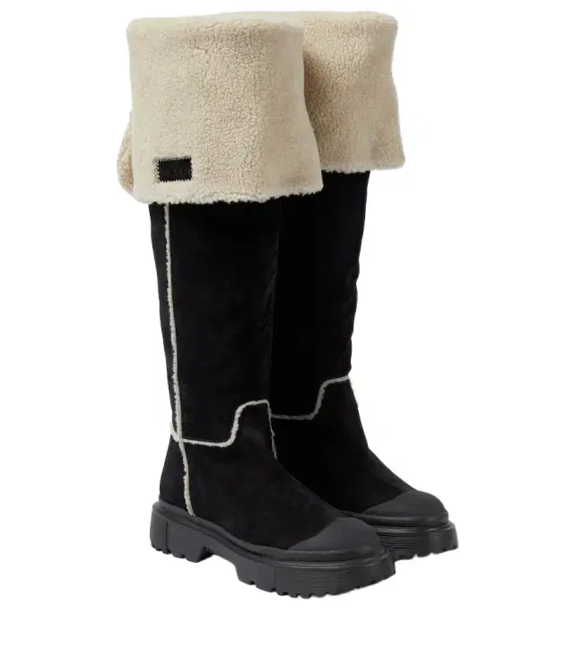 Hogan H619 suede knee-high boots