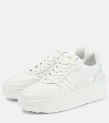 Tod's Leather platform sneakers | Thumbnail 4