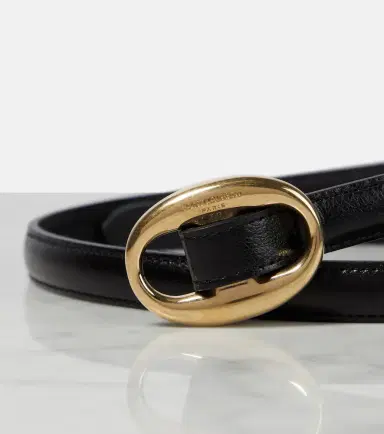 Saint Laurent Slim leather belt | Thumbnail 2