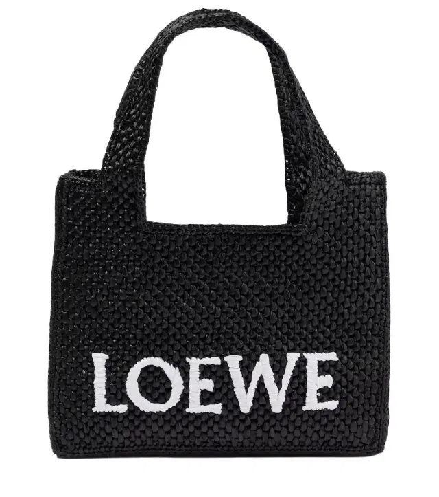 Loewe Paula's Ibiza Mini raffia top-handle bag