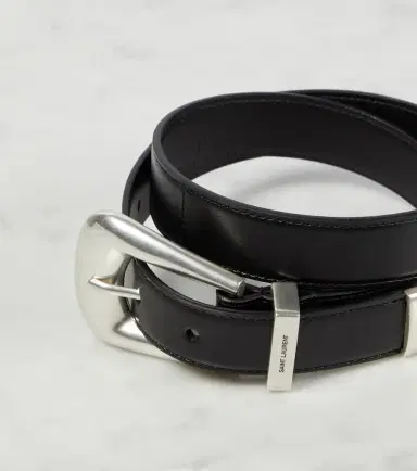 Saint Laurent Folk leather belt | Thumbnail 2