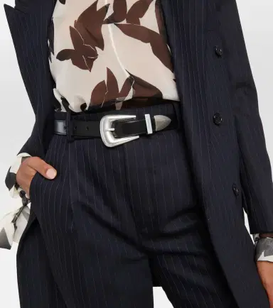 Saint Laurent Folk leather belt | Thumbnail 3