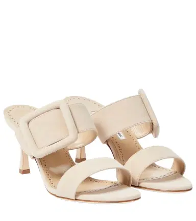 Manolo Blahnik Gable suede sandals | Thumbnail 1 Manolo Blahnik Gable suede sandals | Thumbnail 1