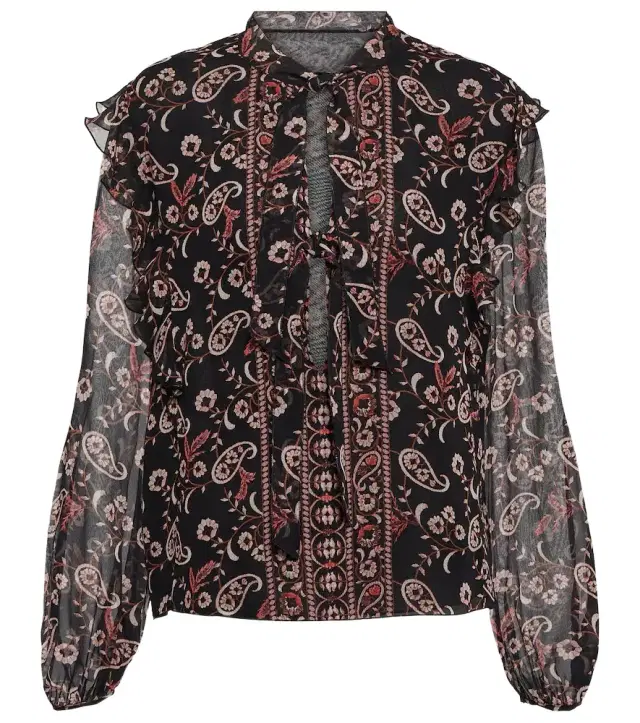 Giambattista Valli Printed silk blouse