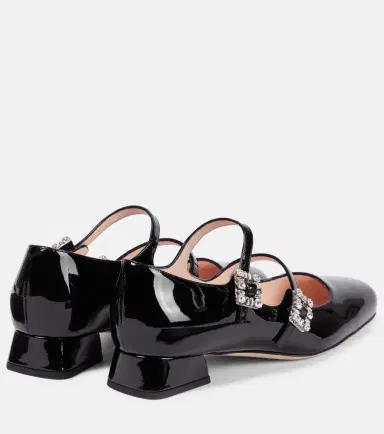 Roger Vivier Mini Très Vivier patent leather Mary Jane pumps | Thumbnail 4