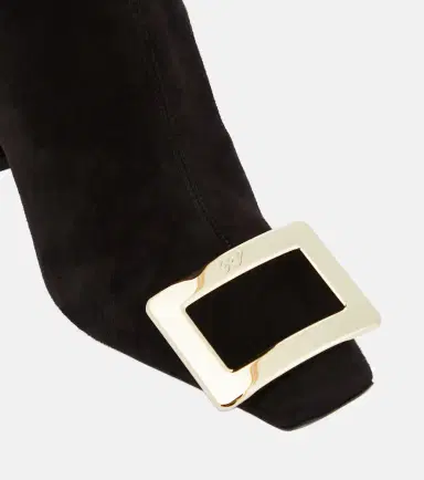 Roger Vivier Belle Vivier suede knee-high boots | Thumbnail 3