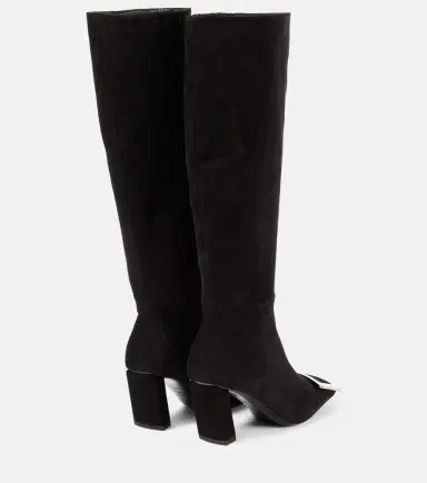 Roger Vivier Belle Vivier suede knee-high boots | Thumbnail 4