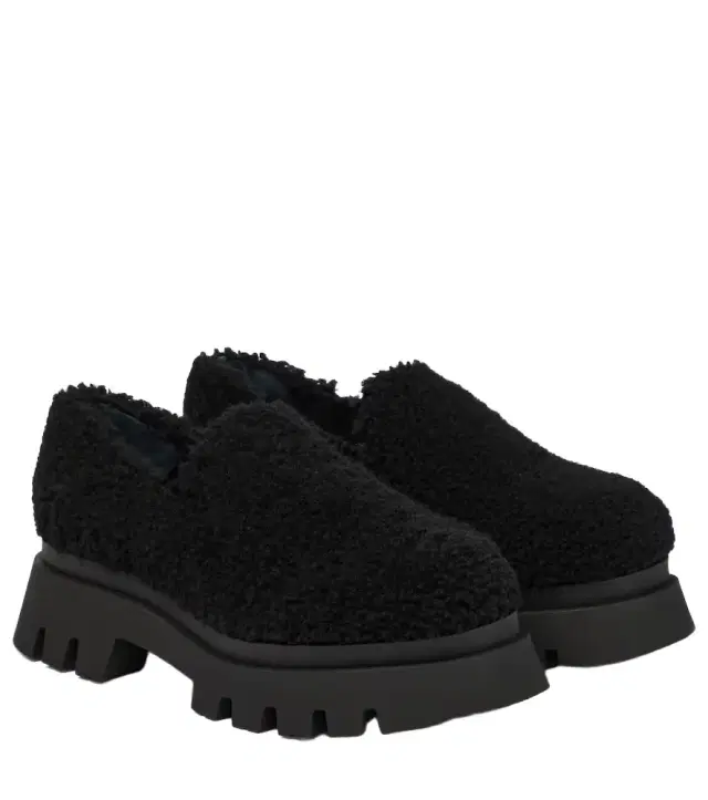 Dorothee Schumacher Shearling platform loafers