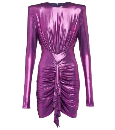 Alexandre Vauthier Draped satin jersey minidress | Thumbnail 1