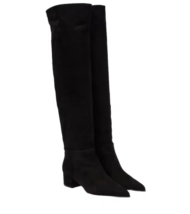 Gianvito Rossi Piper suede leather knee-high boots