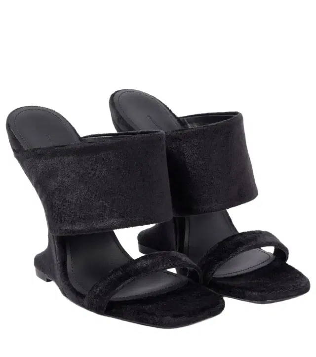 Rick Owens Cantilever suede mules