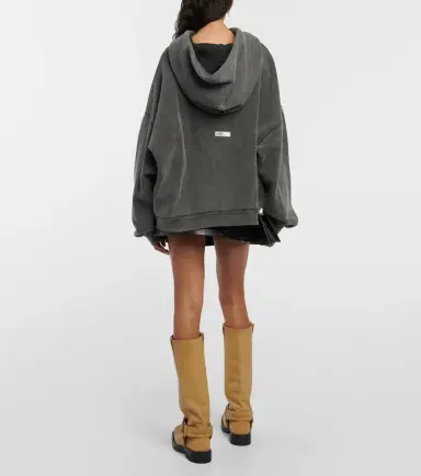 Acne Studios Cropped cotton hoodie | Thumbnail 5