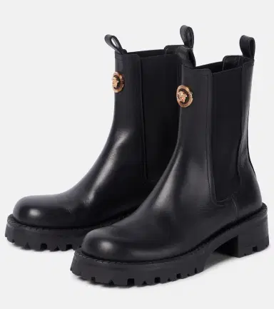 Versace Medusa leather Chelsea boots | Thumbnail 5 Versace Medusa leather Chelsea boots | Thumbnail 5