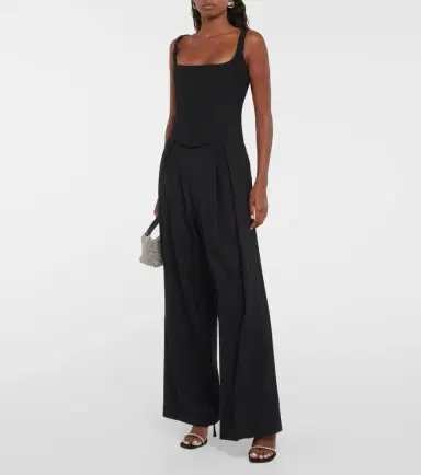 GIUSEPPE DI MORABITO Wool-blend wide-leg pants | Thumbnail 4