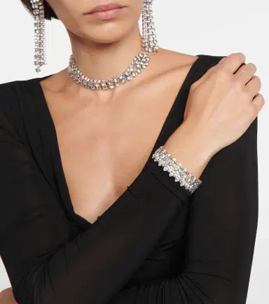 Isabel Marant Celenia crystal-embellished cuff bracelet | Thumbnail 4