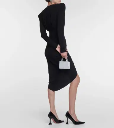 Alexandre Vauthier Draped jersey midi dress | Thumbnail 3