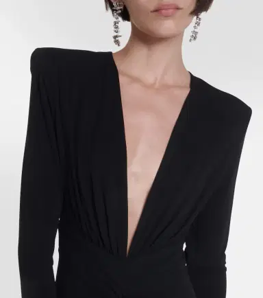 Alexandre Vauthier Draped jersey midi dress | Thumbnail 4