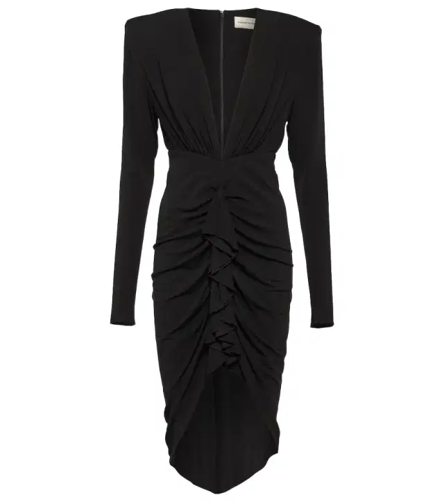 Alexandre Vauthier Draped jersey midi dress