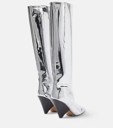 Isabel Marant Lakita mirrored knee-high boots | Thumbnail 3