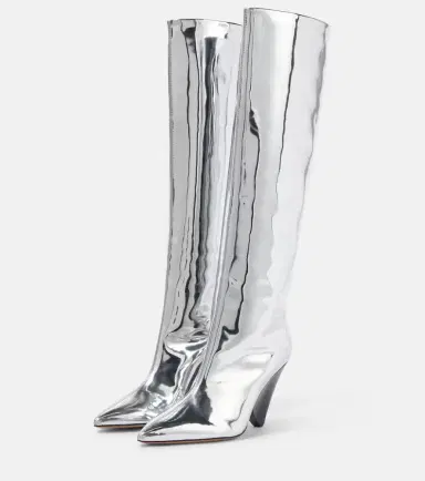 Isabel Marant Lakita mirrored knee-high boots | Thumbnail 5