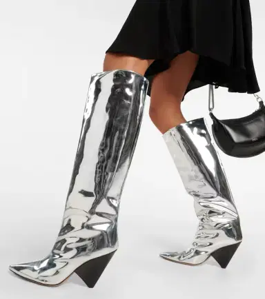 Isabel Marant Lakita mirrored knee-high boots | Thumbnail 6
