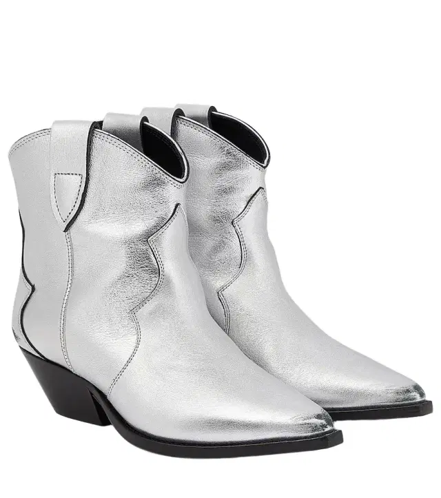 Isabel Marant Dewina metallic leather ankle boots