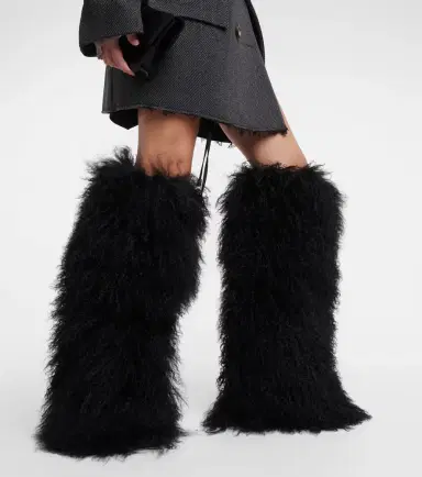 Paris Texas Shearling fur boots | Thumbnail 5