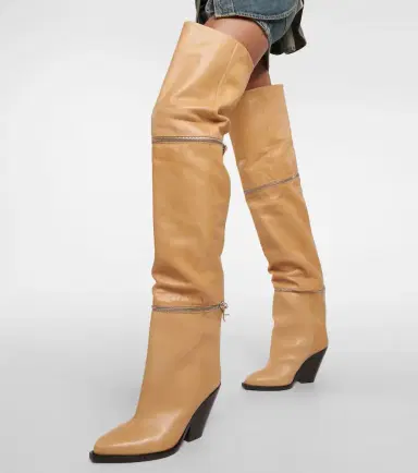 Isabel Marant Lelodie leather over the knee boots | Thumbnail 2