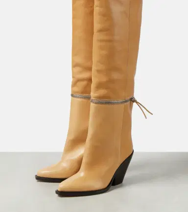 Isabel Marant Lelodie leather over the knee boots | Thumbnail 5