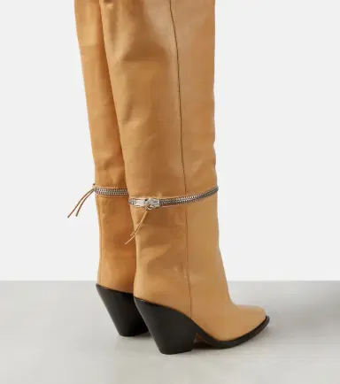 Isabel Marant Lelodie leather over the knee boots | Thumbnail 6