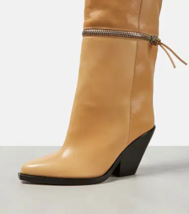 Isabel Marant Lelodie leather over the knee boots | Thumbnail 7