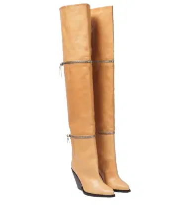 Isabel Marant Lelodie leather over the knee boots | Thumbnail 1