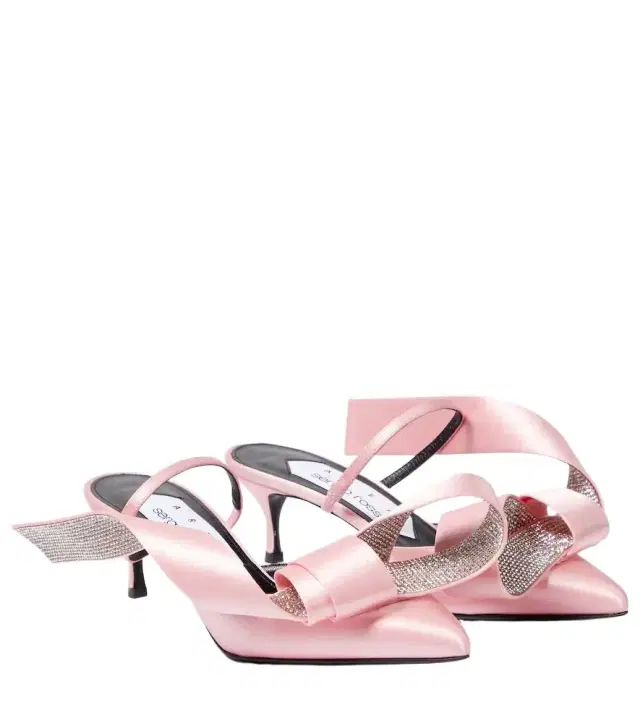 Area x Sergio Rossi Marquise crystal-embellished mules