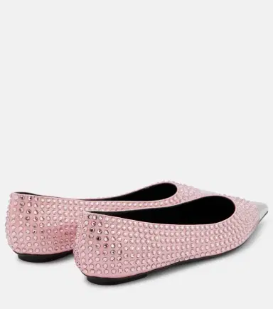 Area Rhinestone-embellished ballet flats | Thumbnail 4