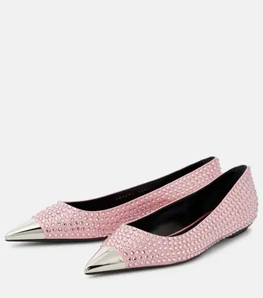 Area Rhinestone-embellished ballet flats | Thumbnail 5