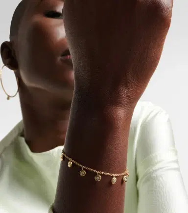 Octavia Elizabeth Nesting Gem 18kt gold bracelet with diamonds | Thumbnail 2