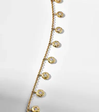 Octavia Elizabeth Nesting Gem 18kt gold bracelet with diamonds | Thumbnail 4