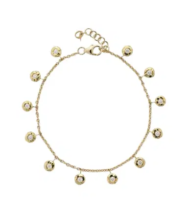 Octavia Elizabeth Nesting Gem 18kt gold bracelet with diamonds | Thumbnail 1