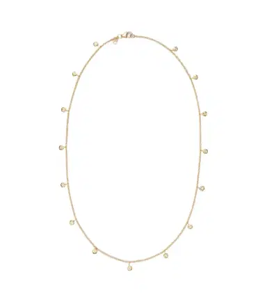 Octavia Elizabeth Micro Nesting Gem 18kt gold necklace with diamonds | Thumbnail 1