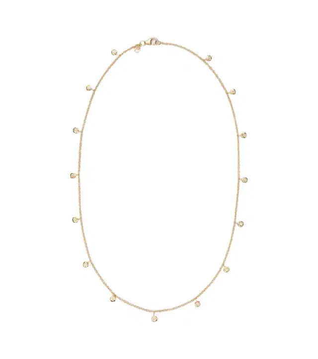 Octavia Elizabeth Micro Nesting Gem 18kt gold necklace with diamonds