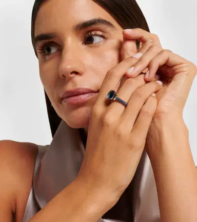 Pomellato Nudo 18kt rose and white gold ring with topaz | Thumbnail 4 Pomellato Nudo 18kt rose and white gold ring with topaz | Thumbnail 4