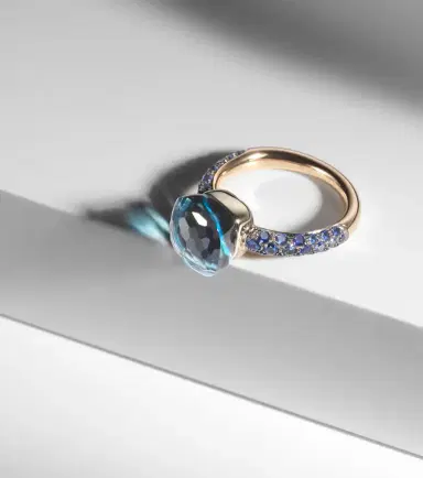 Pomellato Nudo 18kt rose and white gold ring with topaz | Thumbnail 5 Pomellato Nudo 18kt rose and white gold ring with topaz | Thumbnail 5