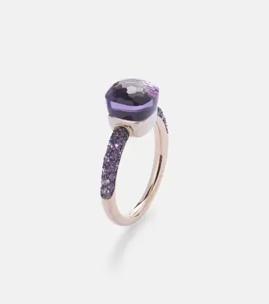 Pomellato Nudo Petit 18kt rose and white gold ring with amethyst and jade | Thumbnail 3 Pomellato Nudo Petit 18kt rose and white gold ring with amethyst and jade | Thumbnail 3