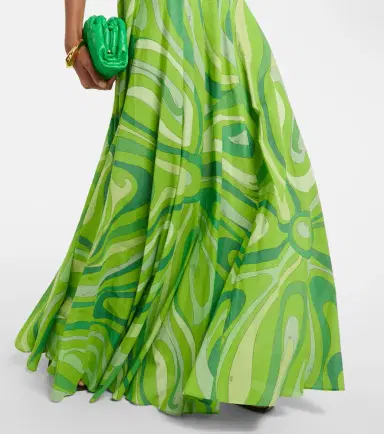 Pucci Marmo pleated cotton muslin maxi skirt | Thumbnail 5