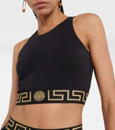 Versace Greca cutout sports bra | Thumbnail 2