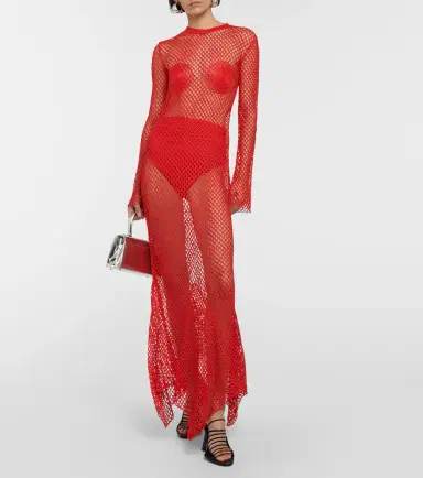 Ferragamo Net maxi dress | Thumbnail 2