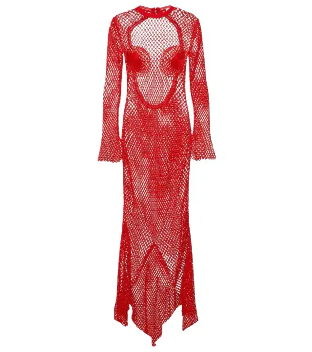 Ferragamo Net maxi dress