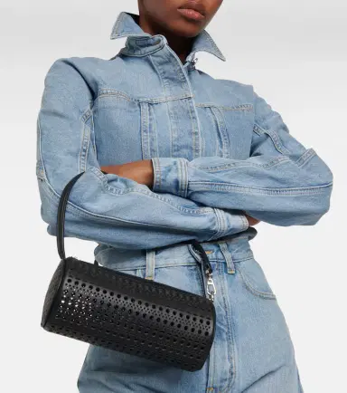 Alaïa Alaïa Tube perforated leather shoulder bag | Thumbnail 4