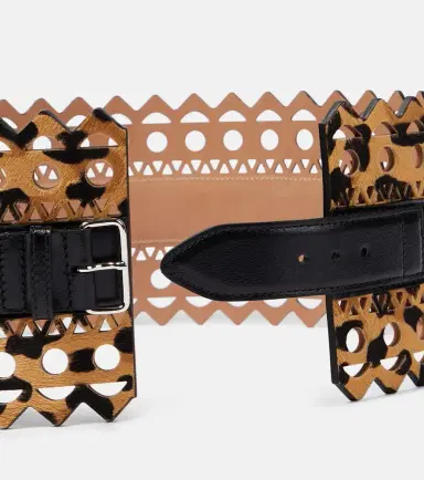 Alaïa Alaïa Small leather corset belt | Thumbnail 3